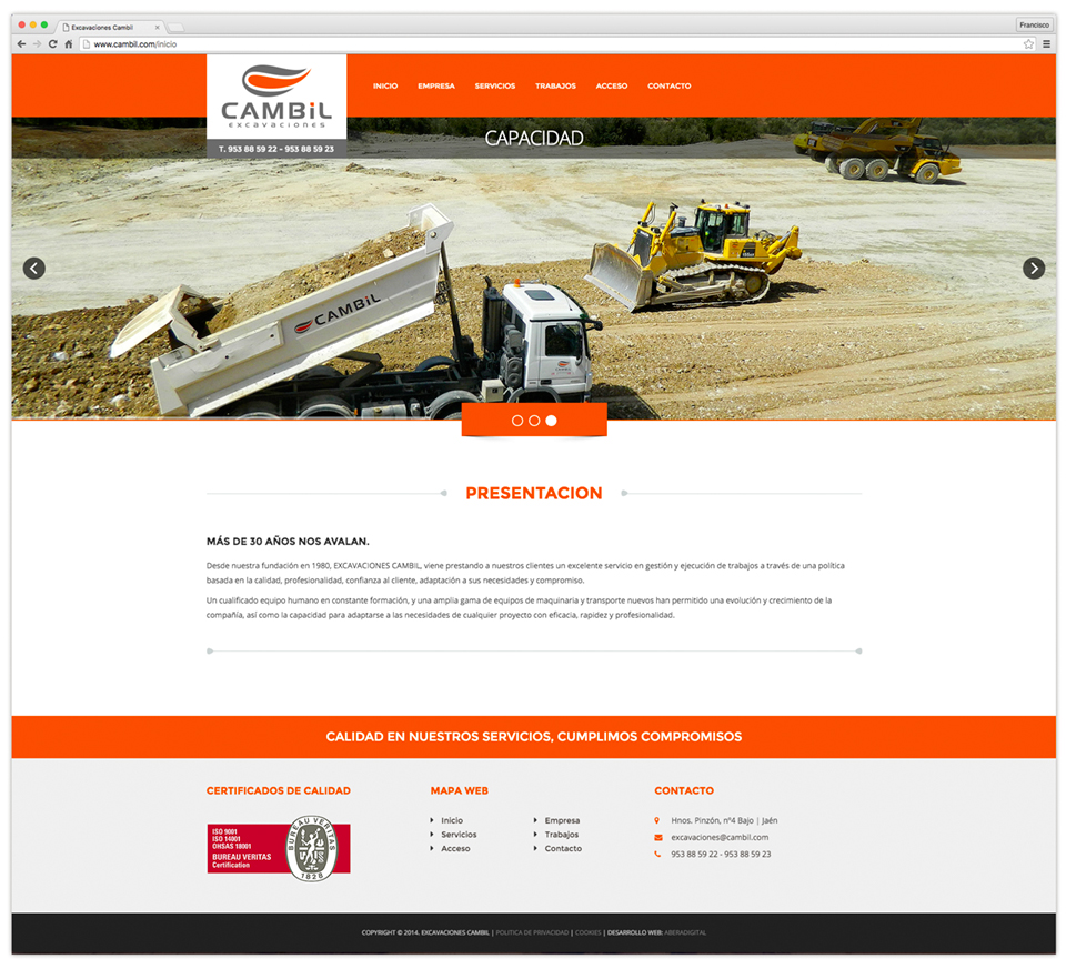 Excavaciones Cambil Web